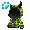 [Animal] Green Demon Hoodie - virtual item (questing)
