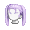 Girl's Two Ponytails Purple (Lite) - virtual item (questing)