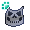 [Animal] Navy Translucent Skull Shirt - virtual item