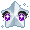 Astra: Purple Blinking Kyun Sparkle Eyes - virtual item (Questing)