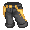 Black and Goldenrod Contrast Capris - virtual item (wanted)