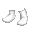 White Mid Sock - virtual item (questing)