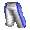 Blue-White Warmup Pants - virtual item (Questing)