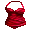 Red Woven One Piece Swimsuit - virtual item