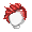 Girl's Fancy Hawk Red (Dark) - virtual item (wanted)