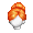 Girl's Classic Bun Orange (Dark) - virtual item (questing)