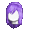 Girl's Casual Hair Purple - virtual item (questing)