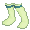 Light Green Far Out Stockings - virtual item (Questing)