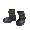 Outlaw Biker Boots - Coal - virtual item (Wanted)