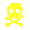 Yellow Skull & Bones Chest Tattoo - virtual item