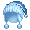 Blue Knitted Chullo - virtual item (Questing)