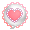 Pink Lace Heart Mood Bubble - virtual item (questing)