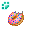[Animal] Pink Sprinkle Doughnut Nom - virtual item (Wanted)