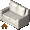 White Leather Loveseat - virtual item (Questing)