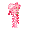 Ornate Pink Blossom Hairpin - virtual item