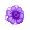 Purple Handcrafted Flower Hairpin - virtual item (Questing)