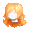 Girl's Tressa Hair Orange (Lite) - virtual item (questing)