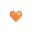 Orange Heart Face Tattoo - virtual item