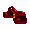 Dark Red Leatheresque Sandals - virtual item (Wanted)