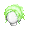Girl's Ponytail Green (Lite) - virtual item (questing)