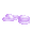 Soft Lavender Fuzzy Bath Slippers - virtual item