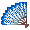 Elegant Blue Lace Fan - virtual item (wanted)