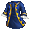 Elegant Blue Satin Coat