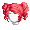Girl's Poofy Piggies Red (Lite) - virtual item (questing)
