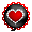 Black Lace Heart Mood Bubble - virtual item