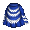 Victorianna China Blue Bustle Skirt - virtual item (questing)