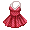 Red Gingham Swing Dress - virtual item (Questing)