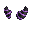 Purple and Black Striped Horns of the Demon - virtual item (Wanted)