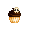 Cocoa Skull Cupcake