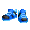 Electric Blue Hipster High Tops - virtual item (Questing)