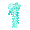 Ornate Teal Blossom Hairpin - virtual item (questing)