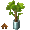 Metal Potted Island Palm - virtual item (Wanted)