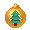 Golden Tree Ornament