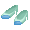 Mint & Blue Two-Tone Heels - virtual item (wanted)