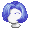 Girl's Wavy Bob Blue (Dark) - virtual item (questing)