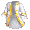 Elegant White Satin Coat