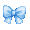 Light Blue Serafuku Bow - virtual item (Questing)