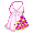 Pink Hibiscus Halter Dress - virtual item (questing)