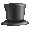 Black Top Hat - virtual item (Questing)