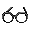 Black Big Giant Glasses - virtual item (Wanted)