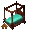 Gothic Bed with Aqua silk - virtual item (Wanted)