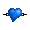 Blue Heart Hairpin - virtual item (donated)