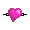 Pink Heart Hairpin - virtual item (Questing)