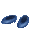 Elegant Blue Slippers - virtual item