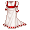 Champagne and Red Regency Gown - virtual item (Questing)