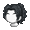 Girl's Wavy Curls Black (Dark) - virtual item (questing)